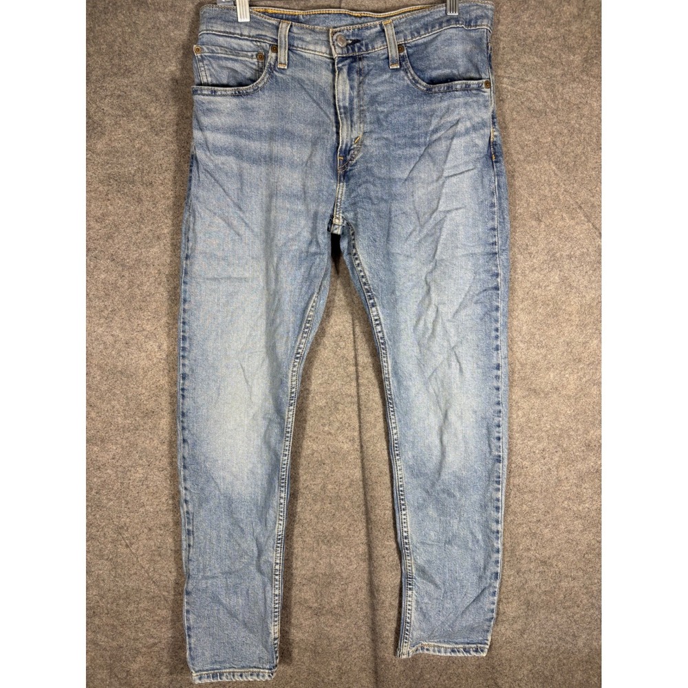 Levis 512 Slim Taper Jeans Mens 32x30 Light Wash Blue Denim 28833-0956
